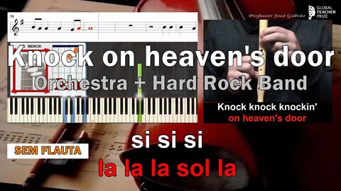 Knock Knocking on Heaven's door Guns n' roses Orchestra + Banda Hard Rock Tutorial Educação Musical