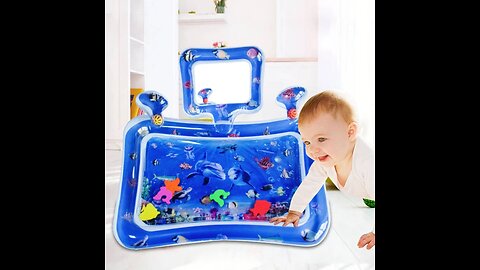 Mirror Style Baby Water Play Mat Tummy Time Toys