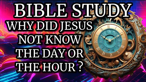 Why Jesus does not know day or hour? mark 13:32 explained by Sam Shamoun