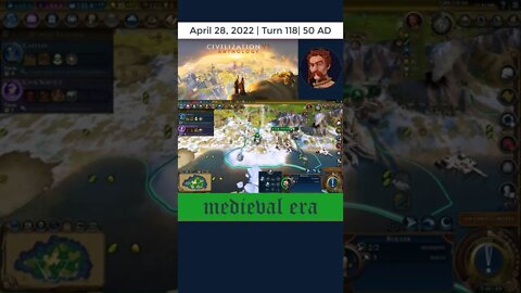 #oneturnadaychallenge #civ6 – Turn 118 - TRADE CAPACITY GOIN UP! #shorts