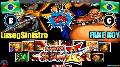 Samurai Shodown II (LusegSinistro Vs. FAKE BOY) [Brazil Vs. Brazil]