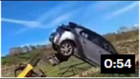 Barnard Castle farmer angrily flips car in shocking footage