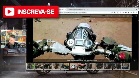 Classic 350 Royal Enfield é Flagrada, em VÍDEO, nas Ruas da India e aparece no SITE do BRASIL