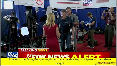 It seems that Doug Burgum might actually be able to participate in the debate tonight.