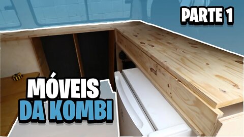 MÓVEL LATERAL e BANCADA da cozinha KOMBI Home | Parte 1