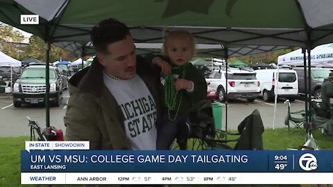 UM VS MSU College Game Day Tailgating