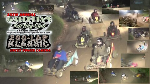 2020/10/10: 25th Annual Galletta's Greenhouse Karting 200-Lap Klassic (Raw Tower cut; No Narration)