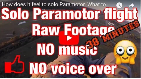 How does it feel to solo Paramotor. What to expect. RAW FOOTAGE first solo flight #PPG