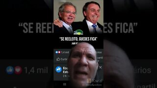 Se Bolsonaro for reeleito Paulo Guedes fica como ministro da economia