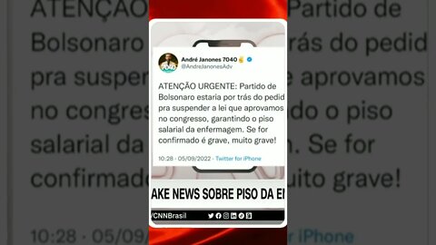 Janones publica fake news sobre piso de enfermagem | @SHORTS CNN