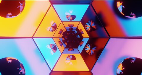 best video live wallpaper android 4k free download | cool orange blue neon tunnel vj loop