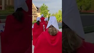 Handmaid's Tale at Justice Amy Coney Barrett’s Home | #Shorts