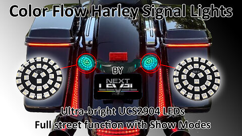 Enhance Your Ride with Color Flow Harley Signal Lights!