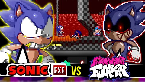 SONIC.exe ATACOU Friday Night Funkin | VS An Ordinary Sonic ROM Hack #shorts