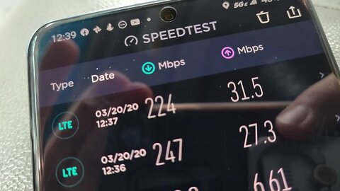 5G speeds in the real world... AT&T