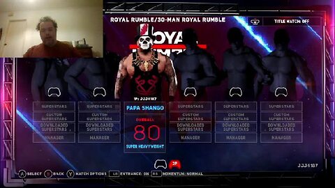 RapperJJJ WWE 2K18: Papa Shango Royal Rumble Attempt