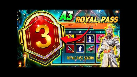 A3 Royal Pass Is Here | 3d Leaks | 100 RP Set | PUBGM