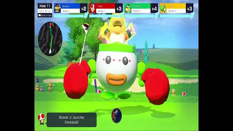 Bonny Greens Course Gameplay - Mario Golf: Super Rush (18 Holes Standard Golf Mode)