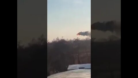 🇺🇦 Graphic 18+ Shot Down 🔥 Russian Military Helicopter Transport Putin Kherson, Ukraine #Shorts