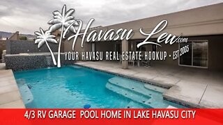 Lake Havasu 4 Bed RV Garage Pool Home 2481 Inverness Dr MLS 1021965