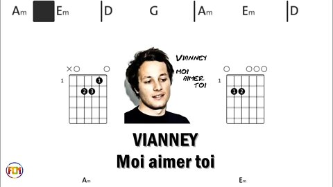 VIANNEY Moi aimer toi - (Chords & Lyrics like a Karaoke) HD