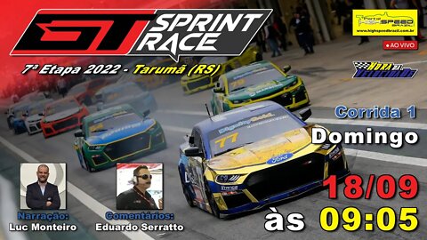 GT SPRINT RACE | Corrida 1 | 7ª Etapa | Tarumã (RS) | Ao Vivo