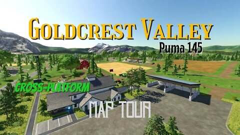 Goldcrest Valley / Map Tour / Puma 145 / FS22 / LockNutz / Cross-Platform / FS17 Converted