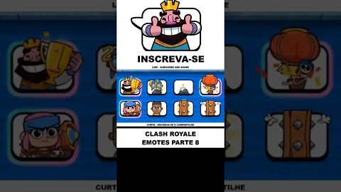 TODOS OS EMOTES - CLASH ROYALE PARTE 8