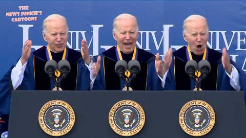 Biden yells the "same damn" speech: "What the hell... not a joke..."