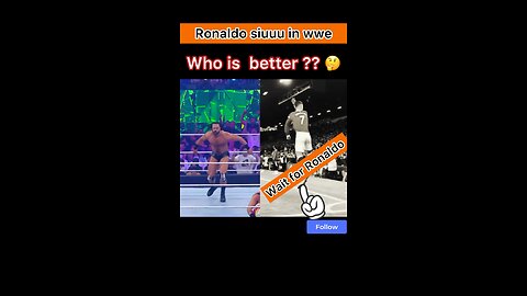 Ronaldo siuuu vs wwe Funny Moments