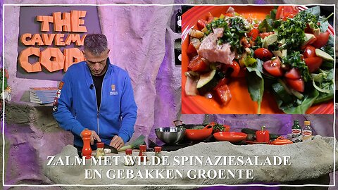 Zalm met wilde spinaziesalade en gebakken groente | Nikko Norte