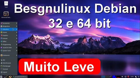 Besgnulinux Openbox 01-05 32 bits e 64 bits. Debian pronto para uso