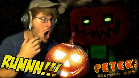 DON'T PLAY TAG WITH PETER THE PUMPKIN... || Peter's Haystack Maze