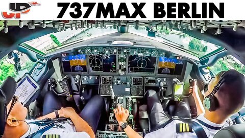 Piloting the BOEING 737MAX to Berlin | Cockpit Views