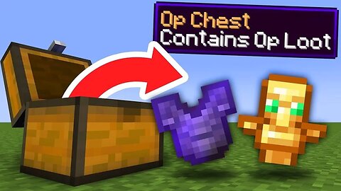 Minecraft but chest gives you op loot!! 😍