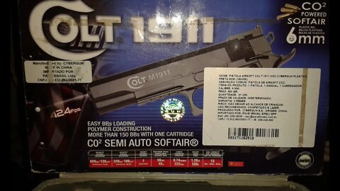 Pistola Airsoft Cybergun Colt 1911 Co2 6mm BBs de plástico