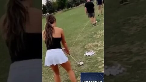 Rookie gets laughed at by baby #shorts #golf #baby #laugh