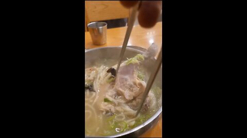 #shorts #hungry #cooking Korean Boiled chiken noodle soup!