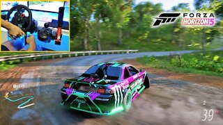 FORZA HORIZON 5 DRIFTING - NISSAN 240SX (Steering Wheel + Shifter) DRIFT GAMEPLAY