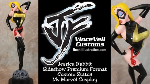 Jessica Rabbit Sideshow Premium Format Custom Statue Ms Marvel Cosplay