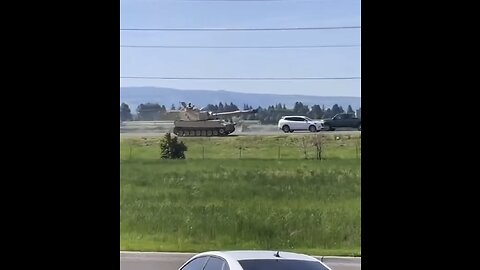 Military on civilian roads in Idaho falls