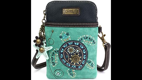 Chala Crossbody Cell Phone Purse-Women Canvas Multicolor Handbag with Adjustable Strap