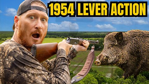 1954 LEVER ACTION 32 Special VS Wild HOG! MUST SEE HOG HUNT!