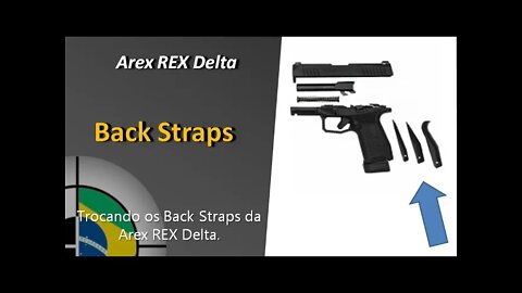 Como trocar a tala da empunhadura (Back Straps) da Arex Rex Delta (9mm Luger semi auto Pistol)