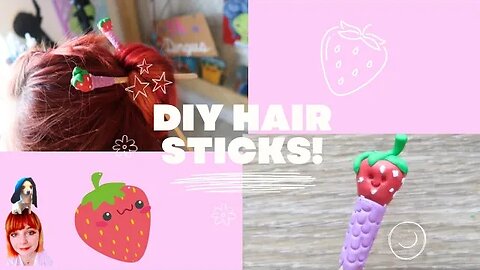 DIY HAIR STICK AND POLYMER CLAY