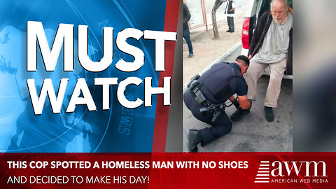 Cop Spots Something Peculiar About Homeless Man, Takes Immediate Action