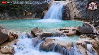 🔴 🌊🎵 Serene Cascades: Tranquil Waterfall Sounds for Relaxation, Sleep, and Stress Relief