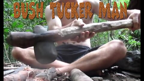 ⚒ BUSH TUCKER MAN 🤠 Episode 3 💪 STONE AXE Making 🔥