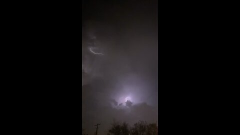 Wild lightning in Austin, Texas 3/16/2023