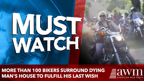 More Than 100 Bikers Surround Dying Man's House to Fulfill His Last Wish